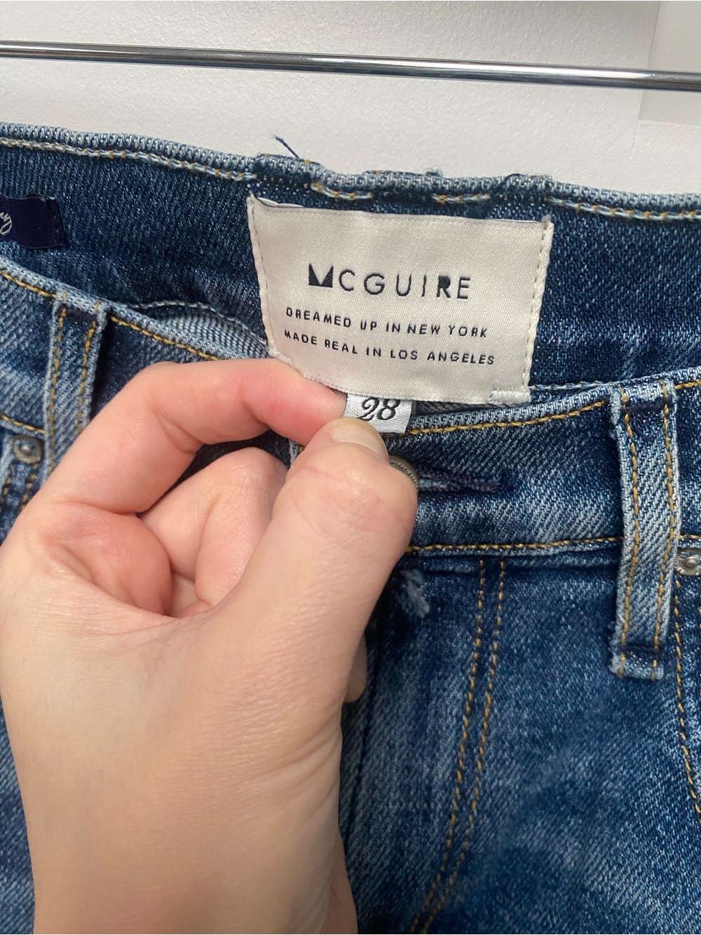 Anthropologie Hey There Stud Blue McGuire Newton High-Rise Skinny Jeans size 28 - Picture 11 of 11